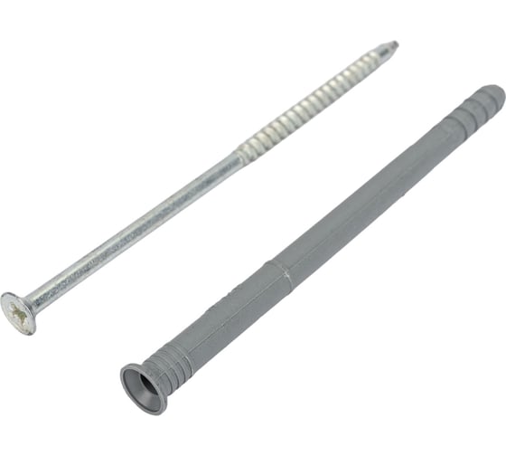 Изображение товара Дюбель-гвоздь Tech-Krep 8x120 мм, потайная манжета, полипропилен, 100 шт. 154271