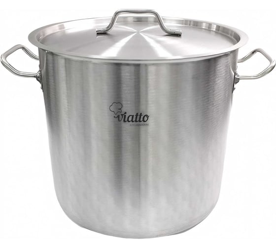 Изображение товара Кастрюля Viatto Commercial нержавеющая сталь с тройным дном 400x320 мм объем 40 л с двумя ручками 101332 62898
