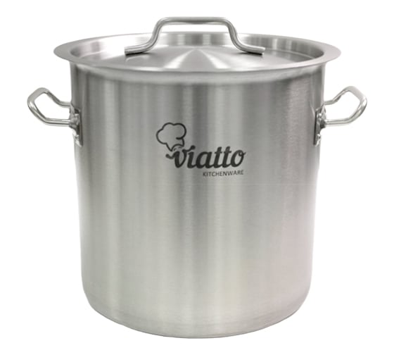 Изображение товара Кастрюля Viatto Commercial нержавеющая сталь с тройным дном 260x170 мм объем 9 л с двумя ручками 101619 62080