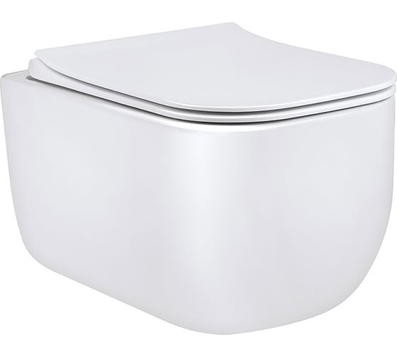 Изображение товара Подвесной унитаз VINCEA Form безободковый, цвет белый, ультратонкое soft-close сиденье VT1-35