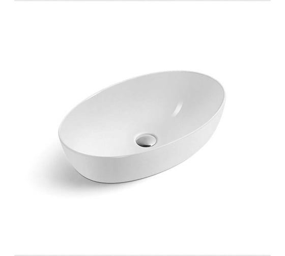 Изображение товара Керамическая раковина VINCEA 610x410x145, накладная, цвет белый VBS-115