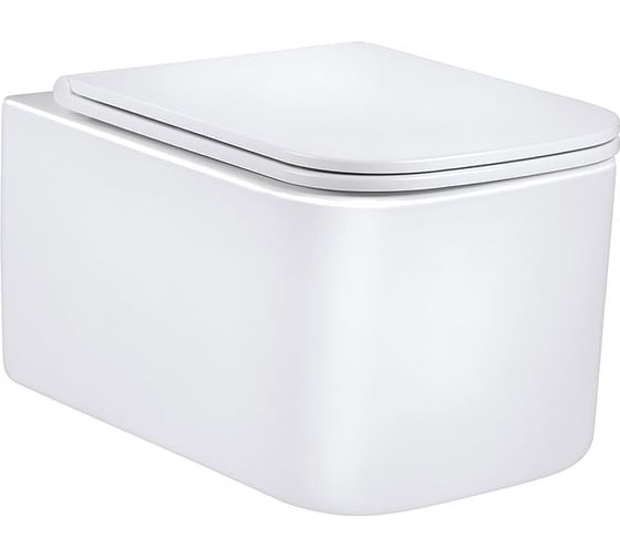 Изображение товара Подвесной унитаз VINCEA Ultra безободковый, цвет белый, ультратонкое soft-close сиденье VT1-32