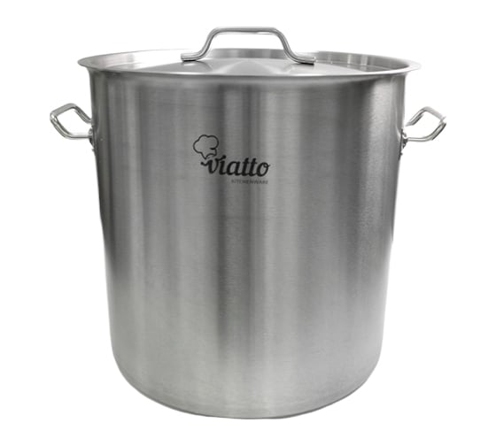 Изображение товара Кастрюля Viatto Commercial нержавеющая сталь с тройным дном 400x400 мм объем 50 л с двумя ручками 101307 62073