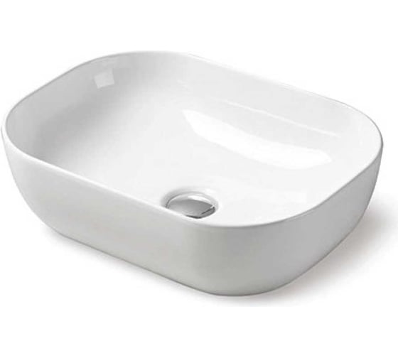 Изображение товара Керамическая раковина VINCEA 455x330x130, накладная, цвет белый VBS-102