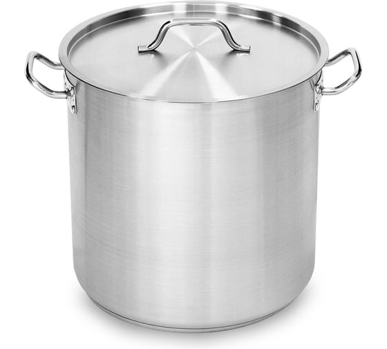Изображение товара Кастрюля Viatto Commercial нержавеющая сталь с тройным дном 300x300 мм объем 20 л с двумя ручками 101304 62899