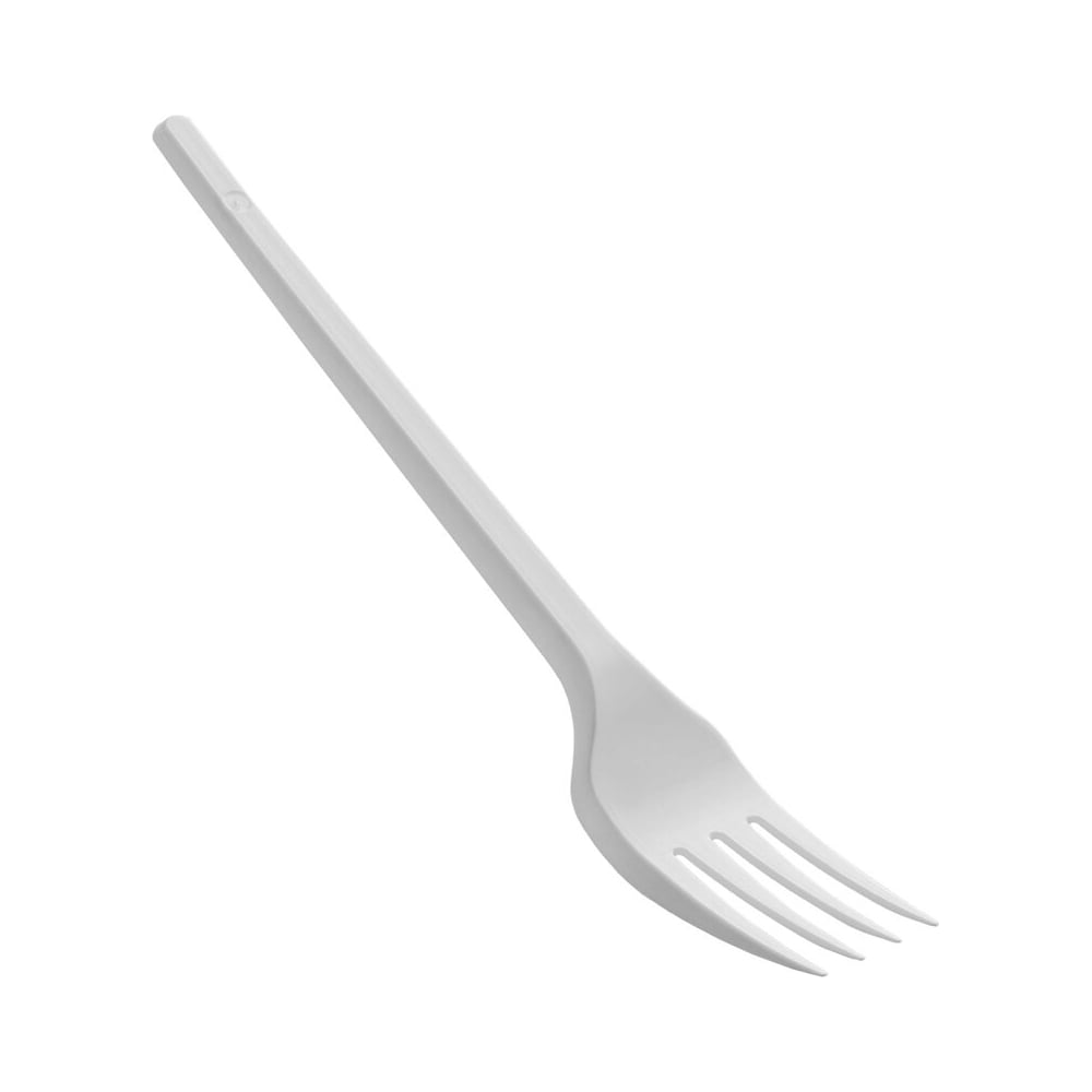 Изображение товара Одноразовые вилки OfficeClean 100 шт. белые 16 см эконом