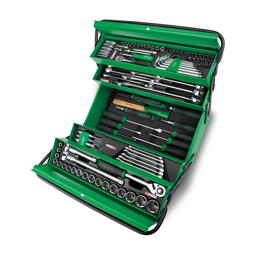 Изображение товара Набор инструментов TOPTUL 111 предметов в металлическом ящике профессиональный