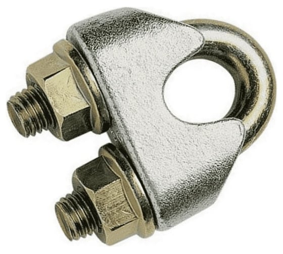 Изображение товара Зажим троса ЦКИ DIN 1142, 16 мм, цинк, 2 шт. 21044