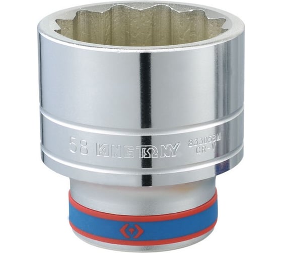 Изображение товара Головка торцевая стандартная двенадцатигранная 1", 60 мм KING TONY 833060M