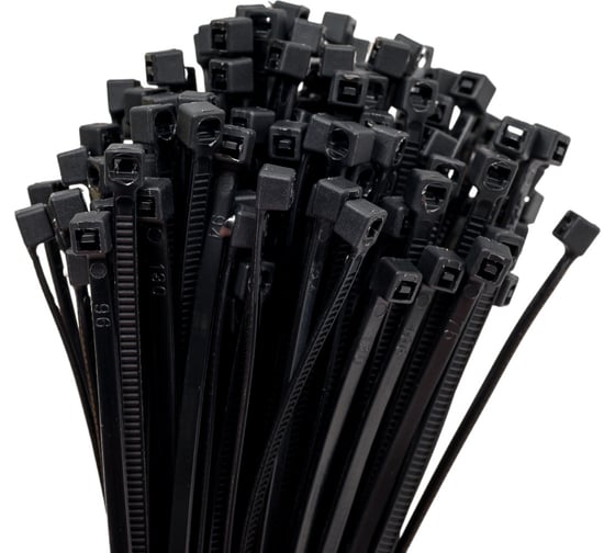 Изображение товара Ремешок-хомут ЕВРОПАРТНЕР атмосферостойкий, черный, 100x2,5 мм, 130 шт. 3 6010 8