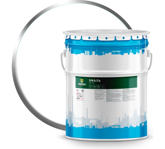 Изображение товара Эмаль Фарбен ПФ-115 белый, 20 кг 4300003814
