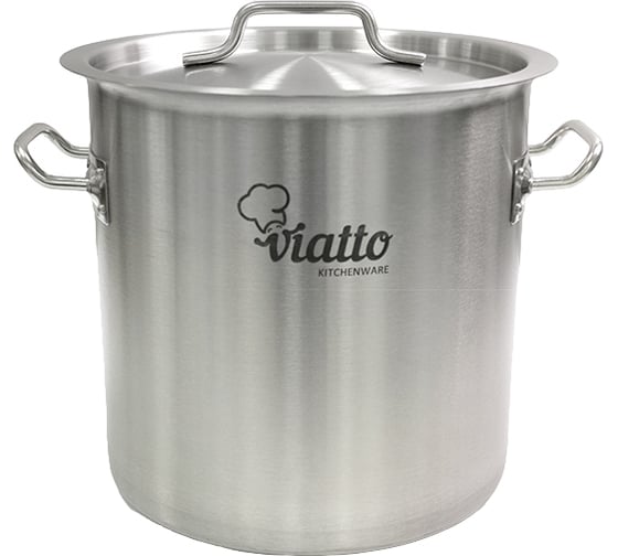 Изображение товара Кастрюля Viatto Commercial нержавеющая сталь с тройным дном 300x220 мм объем 15 л с двумя ручками 101325 65307