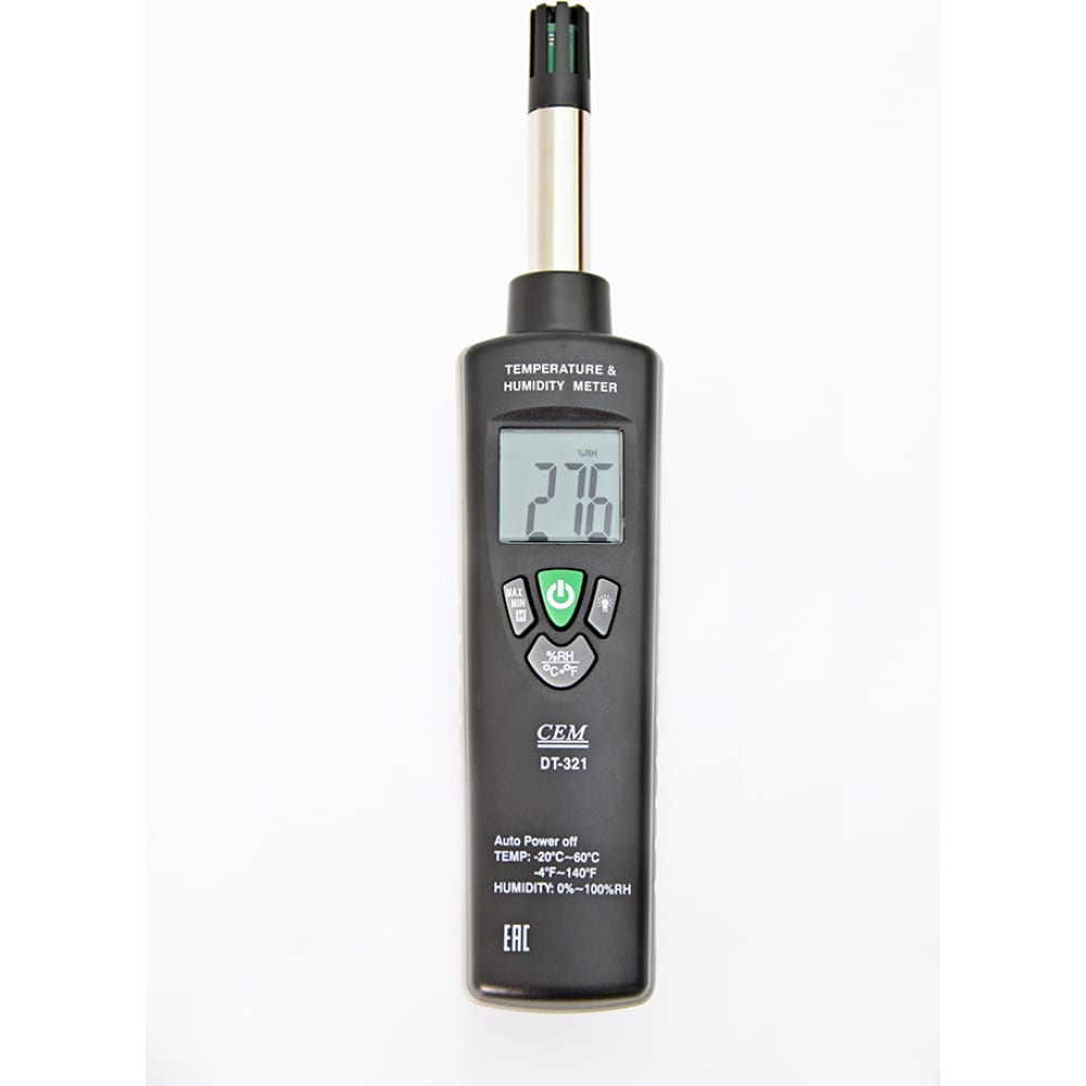 Цифровой гигрометр-термометр СЕМ smart sensor 32～380℃ 12 1 портативный портативный цифровой бесконтактный инфракрасный термометр
