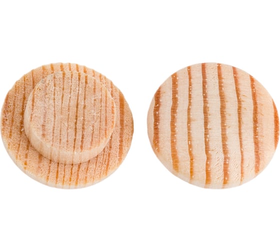 Изображение товара Деревянная заглушка с широкой шляпкой ЕВРОПАРТНЕР 12 мм, сосна, 10 шт. 16 1185 1