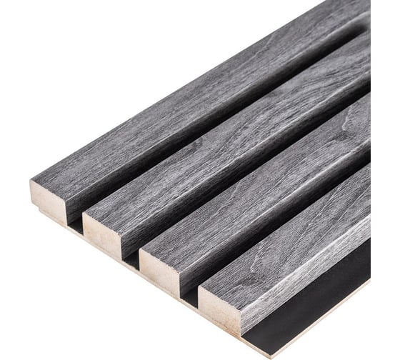 Изображение товара Панель мдф 3d лайн модерн GRACE 165x2750 мм l05 серый тик УТ000076764