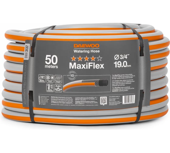Изображение товара Шланг DAEWOO maxiflex 3/4", 19 мм, 50 м DWH 3137