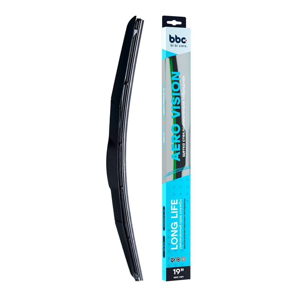 Изображение товара Гибридная щетка стеклоочистителя 480 мм BiBiCare 4934 всесезонная