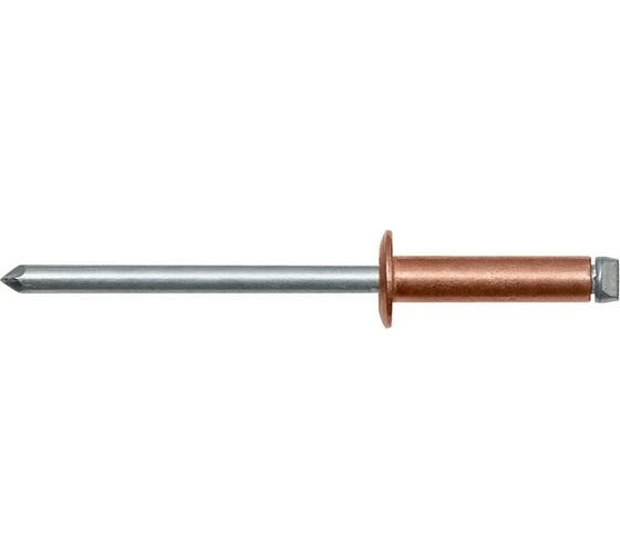 Изображение товара Тяговая заклепка ЦКИ Медь/Ст, плоская, 4.0x10 BRALO, 50 шт. 12409