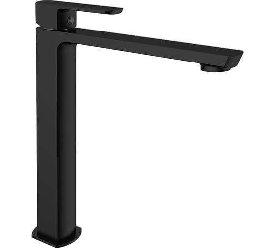 Изображение товара Смеситель для накладной раковины VINCEA Next однорычажный, черный VBF-1N2MB