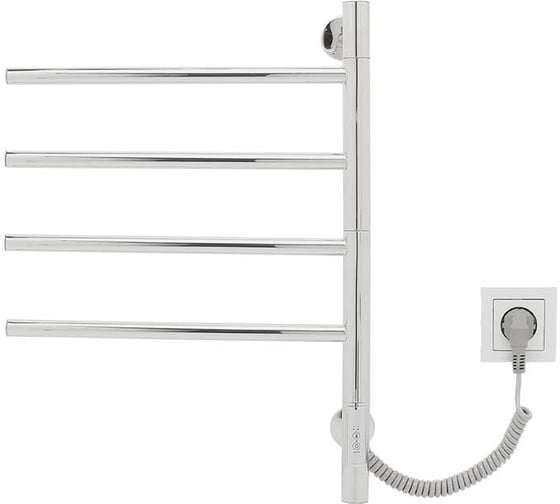 Изображение товара Электрический полотенцесушитель VINCEA 43x60, хром, таймер VTD-1S1CE