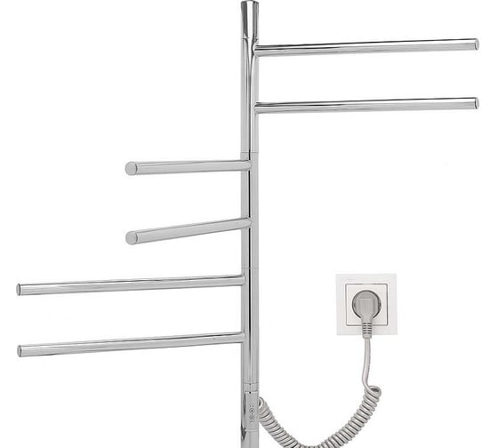 Изображение товара Электрический полотенцесушитель VINCEA 43x80, хром, таймер VTD-1S2CE