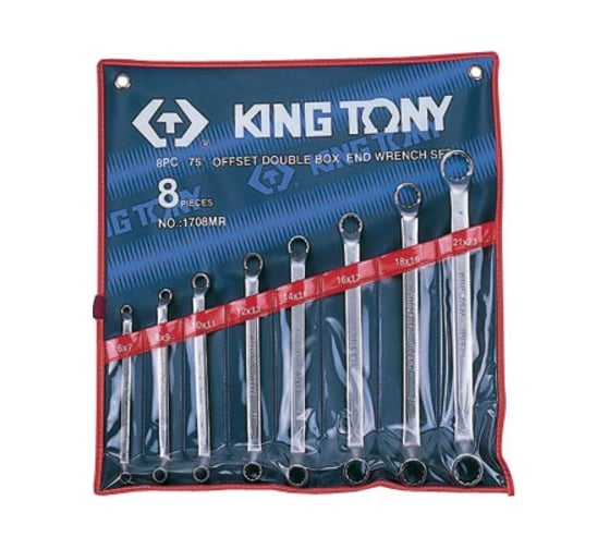 Изображение товара Набор накидных ключей (6-23 мм, 8 предметов) KING TONY 1708MR