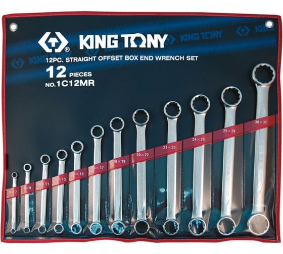 Изображение товара Набор накидных ключей (6-32 мм, 12 предметов) KING TONY 1C12MR
