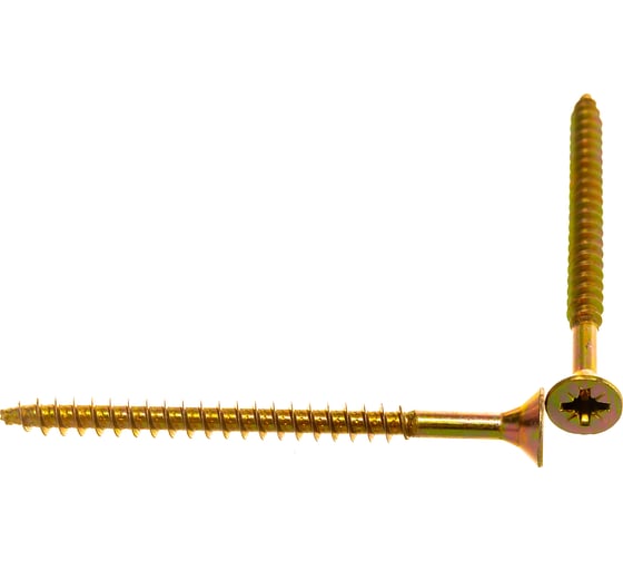 Изображение товара Саморез КРЕП-КОМП желтый цинк POZY 6х80 100шт жд680ф