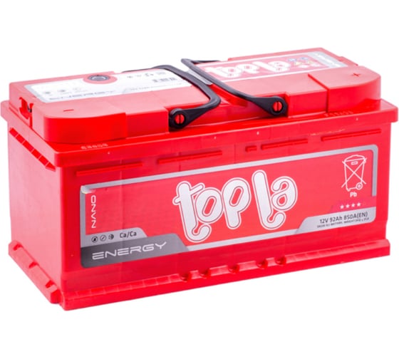 Изображение товара Автомобильный аккумулятор TAB Topla energy 6ст-92.0 низкий 108092