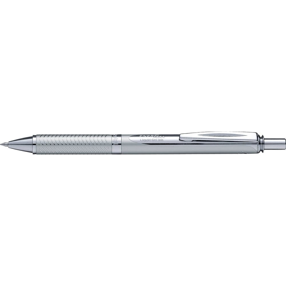 Гелевая ручка Pentel Energel Sterling d 0.7 мм BL407M-A корпус серый, черные чернила 610087