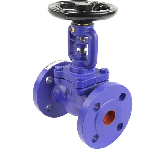 Изображение товара Клапан запорный сильфонный DN.ru V234A Ду32 Ру16 чугунный, фланцевый D090-00710