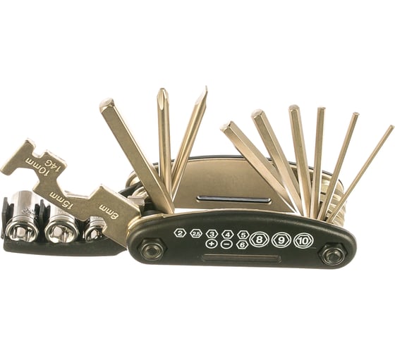 Изображение товара Мультитул для ремонта велосипеда (16 предметов) KING TONY 20A16MR