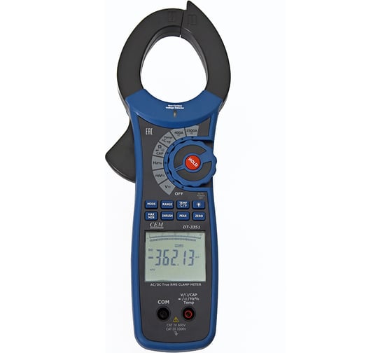 Изображение товара Профессиональные токовые клещи для измерения постоянного и переменного тока СЕМ DT-3351 480410