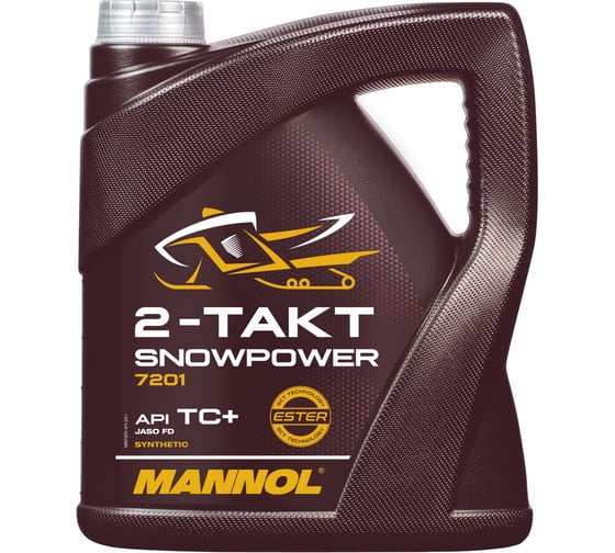 Изображение товара 2-TAKT SNOWPOWER 4 л. MANNOL 7201 Синтетическое моторное масло для снегоходов 1431