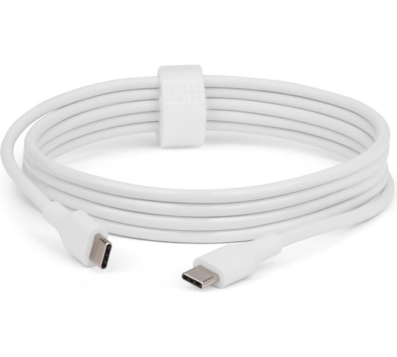 Изображение товара Кабель питания TopON USB Type-С - USB Type-C, 100W, 20V, 5A, 175 см, белый TOP-TCW