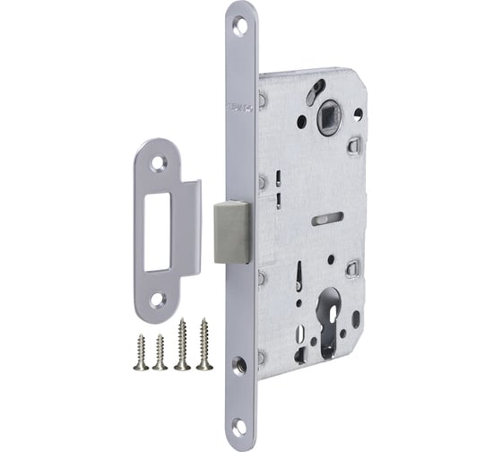Изображение товара Корпус врезного замка c защёлкой FUARO PLASTP85C-50 (P85C-50) SSC сатинированный хром 45445
