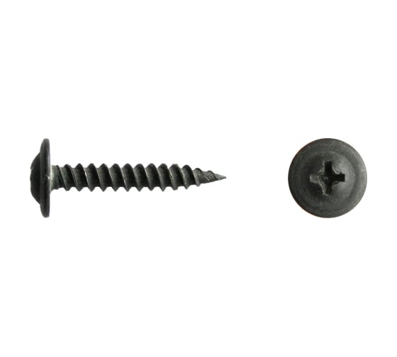 Изображение товара Саморез с прессшайбой КРЕП-КОМП острый Чёрный фосфат 4,2х25 8000шт пшоч25