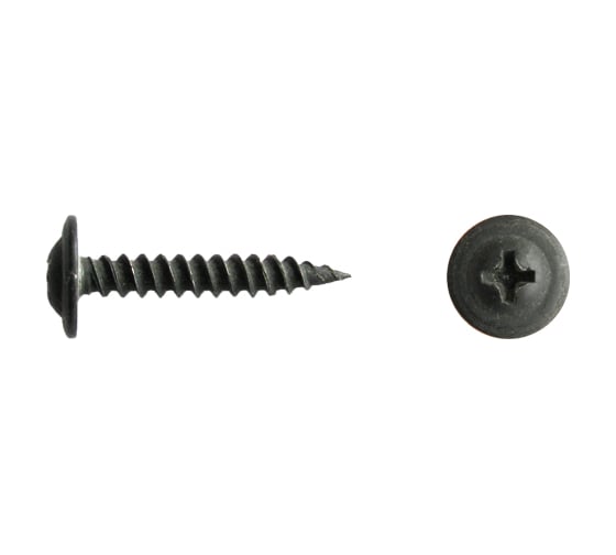 Изображение товара Саморез с прессшайбой КРЕП-КОМП острый Чёрный фосфат 4,2х76 2500шт пшоч76