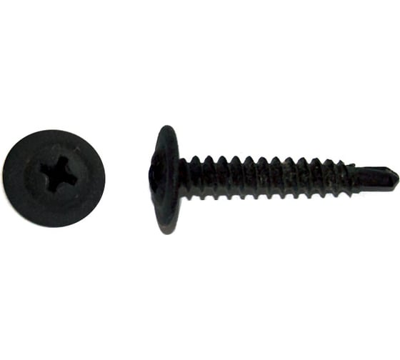 Изображение товара Саморез с прессшайбой КРЕП-КОМП сверло Чёрный фосфат 4,2х16 12000шт пшсч16