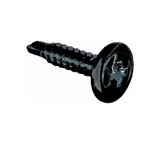 Изображение товара Саморез с прессшайбой КРЕП-КОМП сверло Чёрный фосфат 4,2х25 8000шт пшсч25