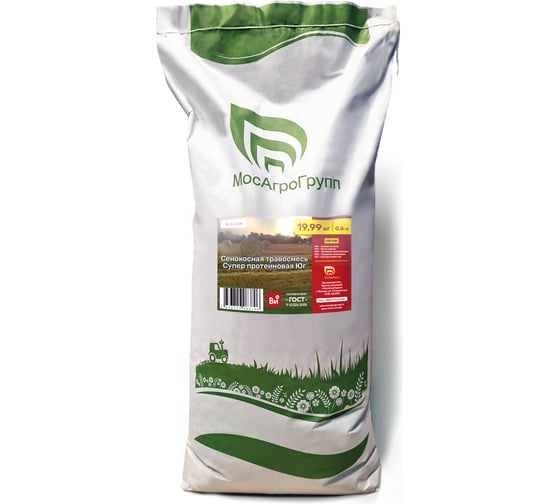 Изображение товара Сенокосная травосмесь МосАгроГрупп супер протеиновая юг 19.99 кг МАВИК200003