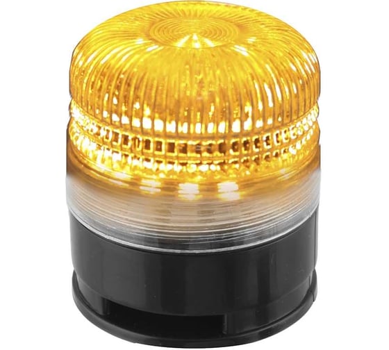 Изображение товара Светосигнальный маячок INNOCONT d=52мм, L=58мм, многоцветный светодиод (постоянное/мигающее), зуммер, цвет: красный, желтый, зеленый, 220VAC, IP54, кабель 0,5м SL52B-220-RYG