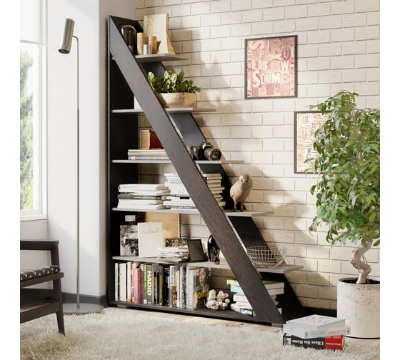 Изображение товара Стеллаж ТриЯ тип 14 венге цаво/дуб белфорт 131583