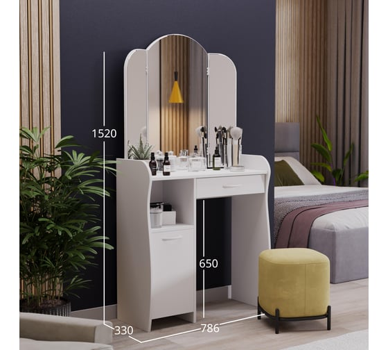 Изображение товара Туалетный стол ТриЯ София Т1 белый 194463