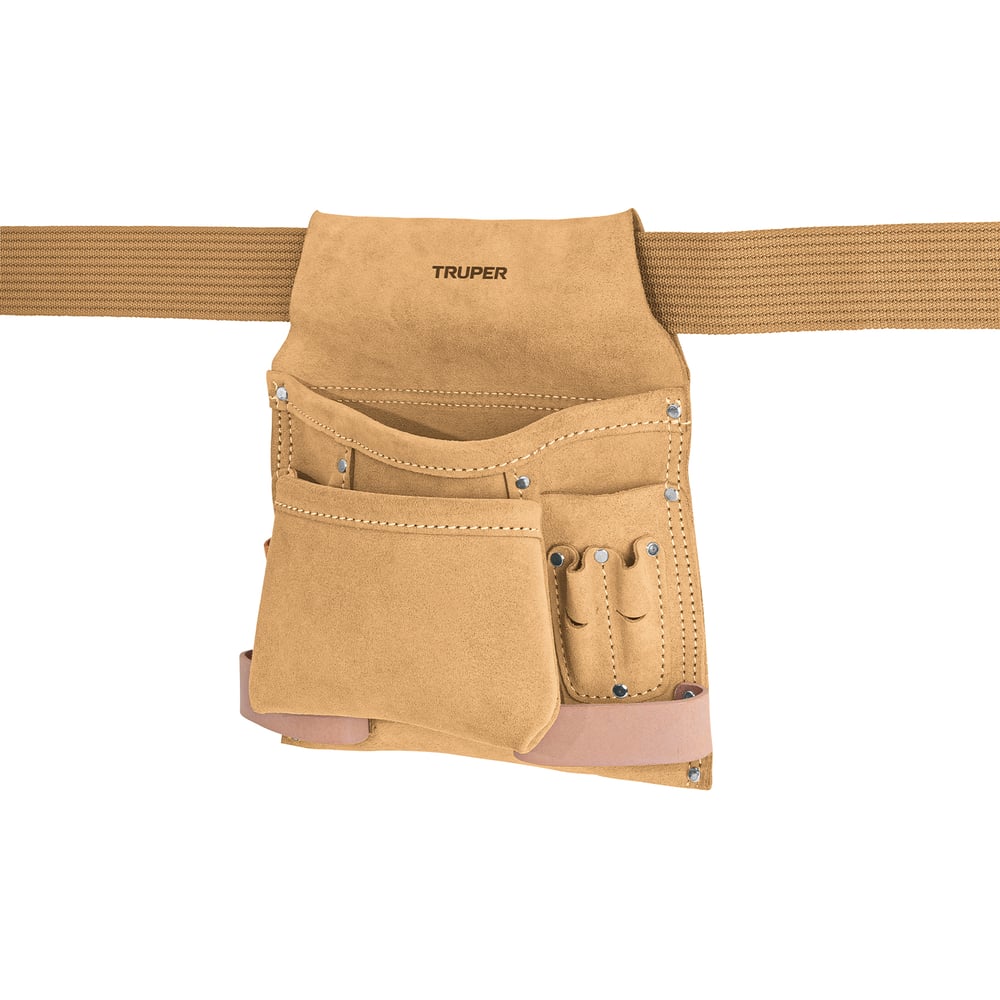 Изображение товара Поясная сумка для инструмента TRUPER 11533 из кожи Буффало с карманами