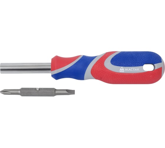 Изображение товара Отвёртка со сменными вставками, 6 в 1 МАСТАК 049-6B