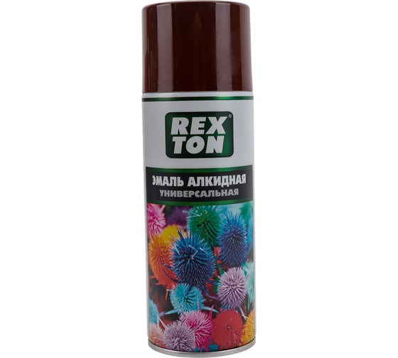 Изображение товара Алкидная универсальная эмаль REXTON коричневый, аэрозоль RT100.60