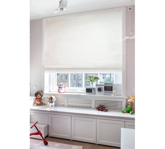 Изображение товара Римская штора Эскар Velia крем, цепочный механизм, 100x160 см 239100160