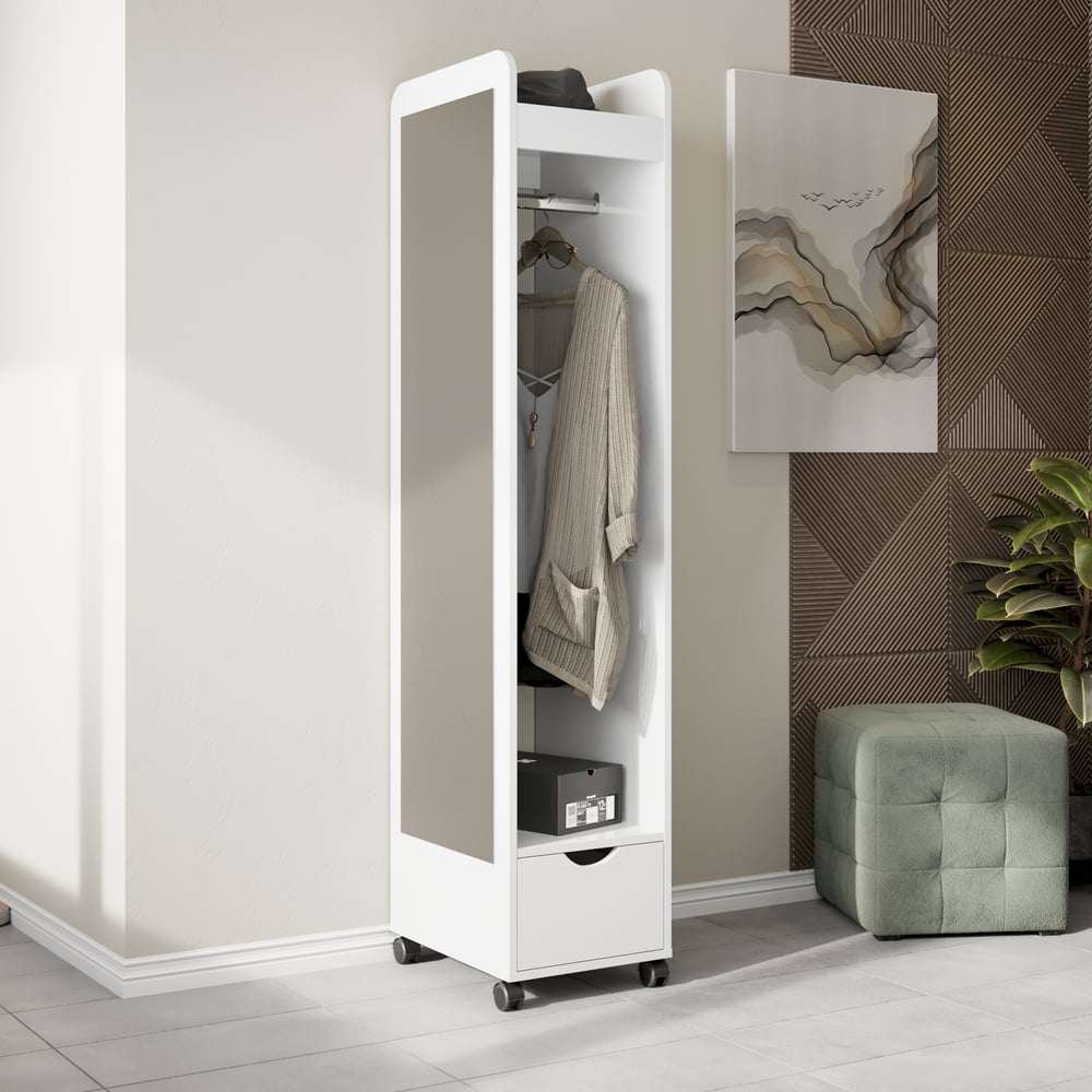 Изображение товара Вешалка ТриЯ Лайт комбинированная с зеркалом и полкой