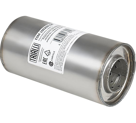 Изображение товара Пламегаситель универсальный 100/200-50 с перфорированным диффузором TRIALLI ESM 10020050d